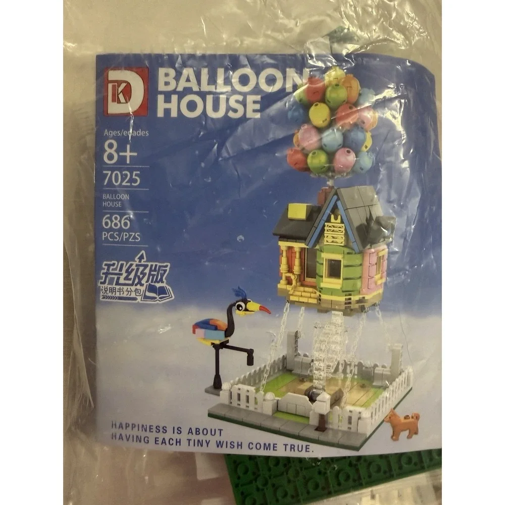 Up Balloon House Building Blocks Set 7025 686PCS Pixar Style Micro‎ Bricks NWOB